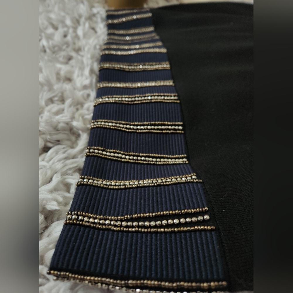 Tory Burch "Thalia" Embellished Pencil Skirt XL - Picture 3 of 9